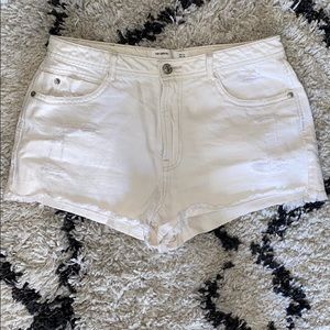 Zara High Rise Jean Shorts